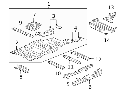 Floor & Rails for 2005 Honda Odyssey #0