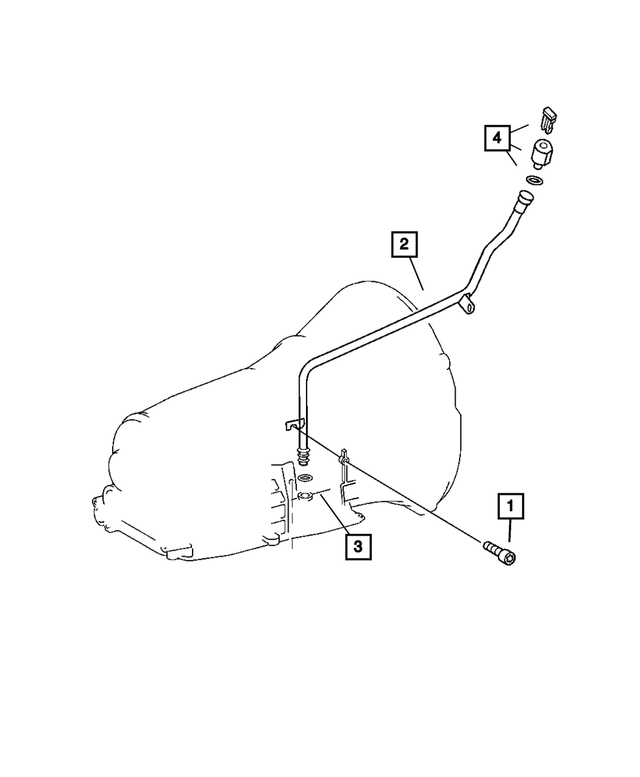 4591958AC - Automatic Transmission 5 Speed [DGJ]: Transmission Oil Filler Tube for Mopar Image