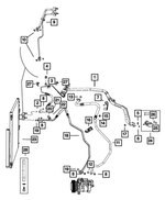 68143878AA - Air Conditioners and Heaters: A/c Line Clip for Ram: 1500, 1500 Classic, 2500, 3500 Image