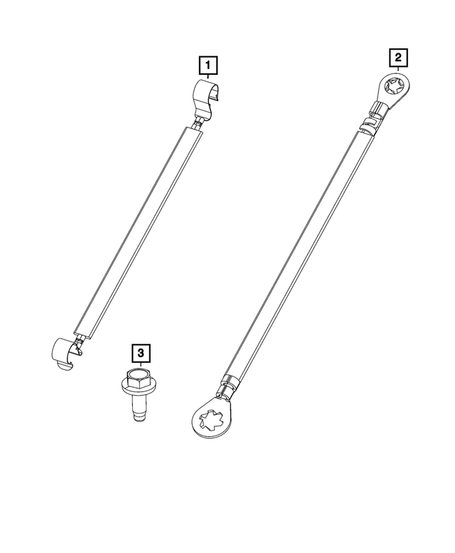5064853AA - Electrical: Ground Strap for Chrysler: 300 | Dodge: Challenger, Charger Image