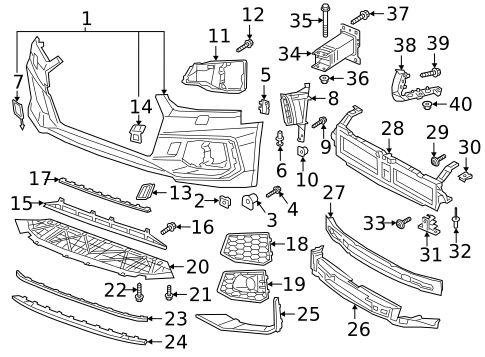 Bumper & Components - Front for 2019 Audi RS5 Sportback #0