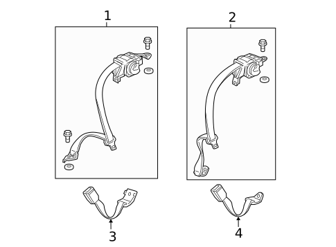 Seat Belt for 2010 Honda Accord #1