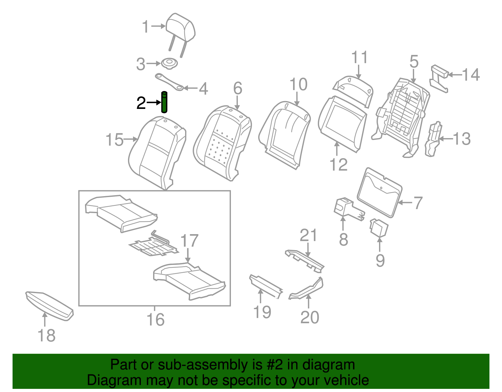 Headrest Guide - BMW (52-10-7-110-661)