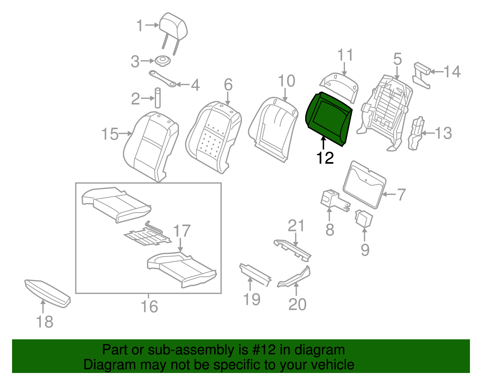 Seat Back Panel - BMW (52-10-7-170-185)