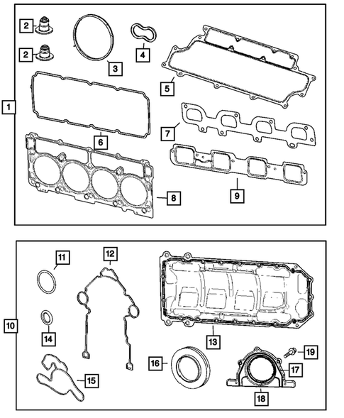 Engine Identification, Service Engines & Engine Service Kits for 2010 Dodge Challenger #0