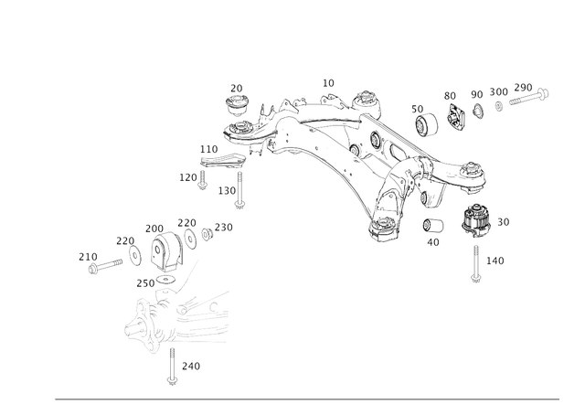 2133521000 - Rear Axle: Stop Plate for Mercedes-Benz: CLS450, CLS53 AMG, E300, E350, E400, E43 AMG, E450, E53 AMG, E63 AMG S Image image