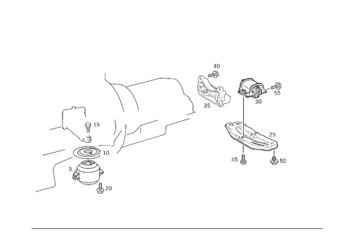 Engine Suspension for 1997 Mercedes-Benz SL320 #0
