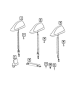6ZP28DX8AA - : Base Cable And Bracket Antenna for Mopar Image