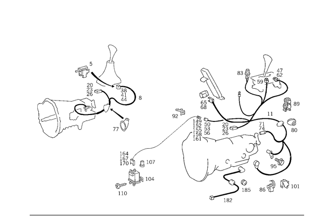 1265400013 - Electrical Equipment and Instruments: Wiring Harness for Mercedes-Benz: 560SEC, 560SEL Image image