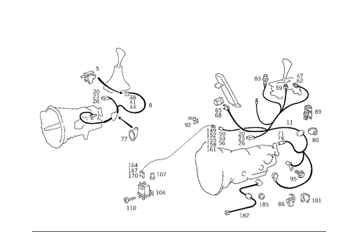 Electrical Parts Used for Transmission for 1991 Mercedes-Benz 300SE #0