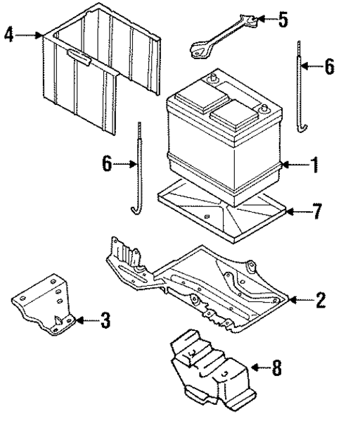 Battery for 1997 Nissan Quest #0