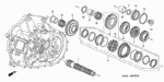 23432RAP305 - Transmission - Manual: GEAR SET, SECOND for Honda Image
