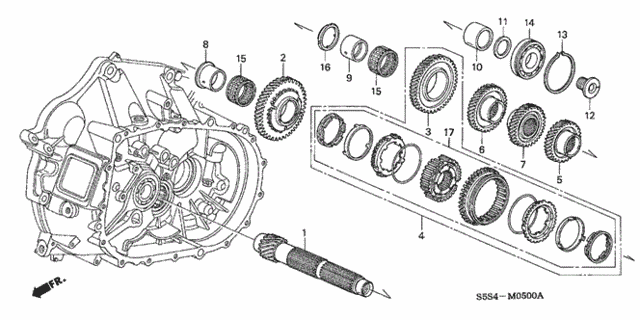 MT Countershaft for 2003 Honda Civic #0