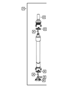 J3207886 - Rear Axle; Corporate 235 MM; Differential and Drive Line: U-joint Snap Ring for Mopar Image