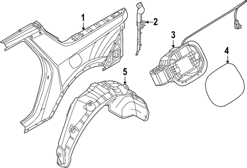 Fuel Door for 2024 Hyundai Santa Cruz #0