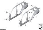 41009481391 - : Bracket, Side Panel, Top for BMW Image