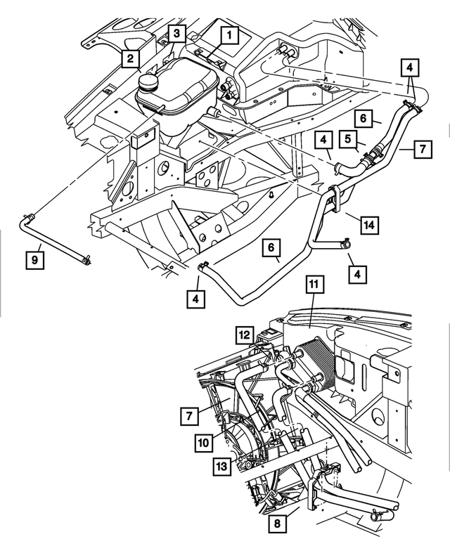 5290217AA - Cooling: Heater Hose Clip for Mopar Image image