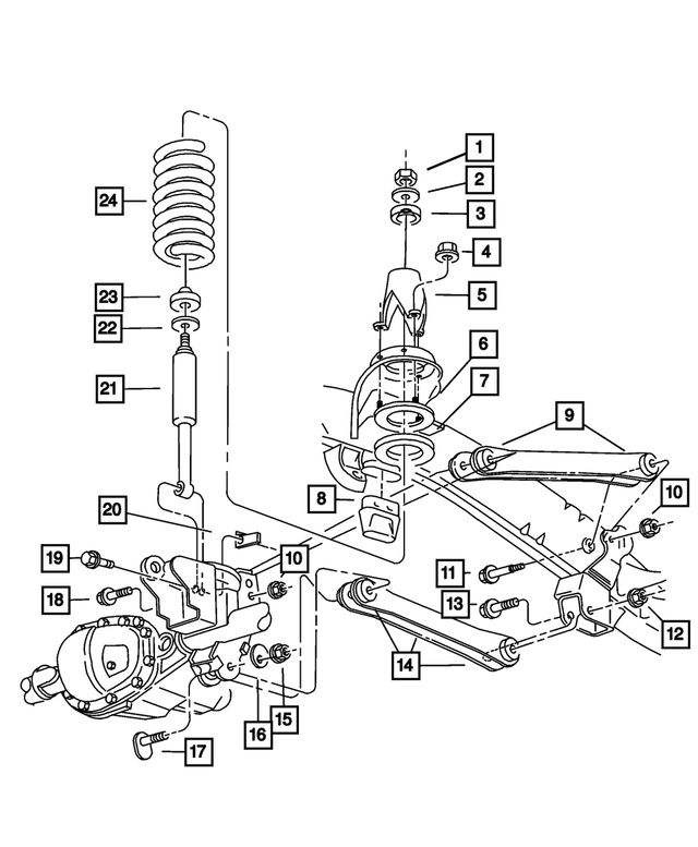 6503029 - Front Suspension: Hex Nut for Mopar Image