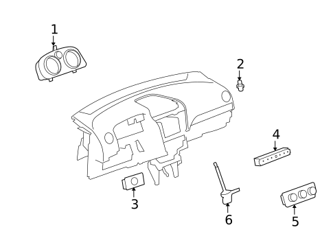 Cluster & Switches for 2008 Saturn Vue #1