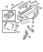 68079929AA - Body Sheet Metal Except Doors: Front Fender, Left for Mopar Image