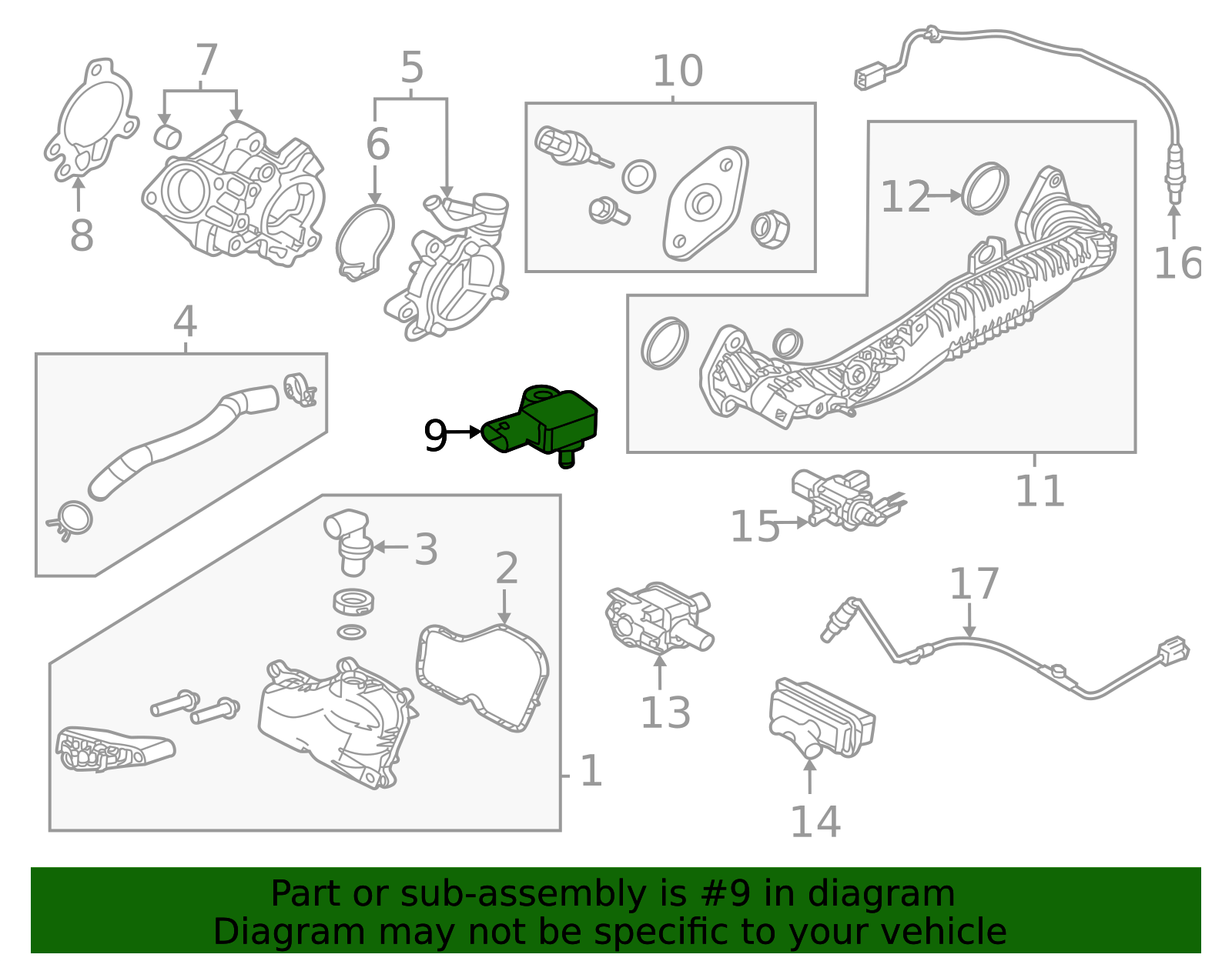 SH03-18-211 - Manifold Absolute Pressure Sensor 2019-2025 Mazda | Mazda ...