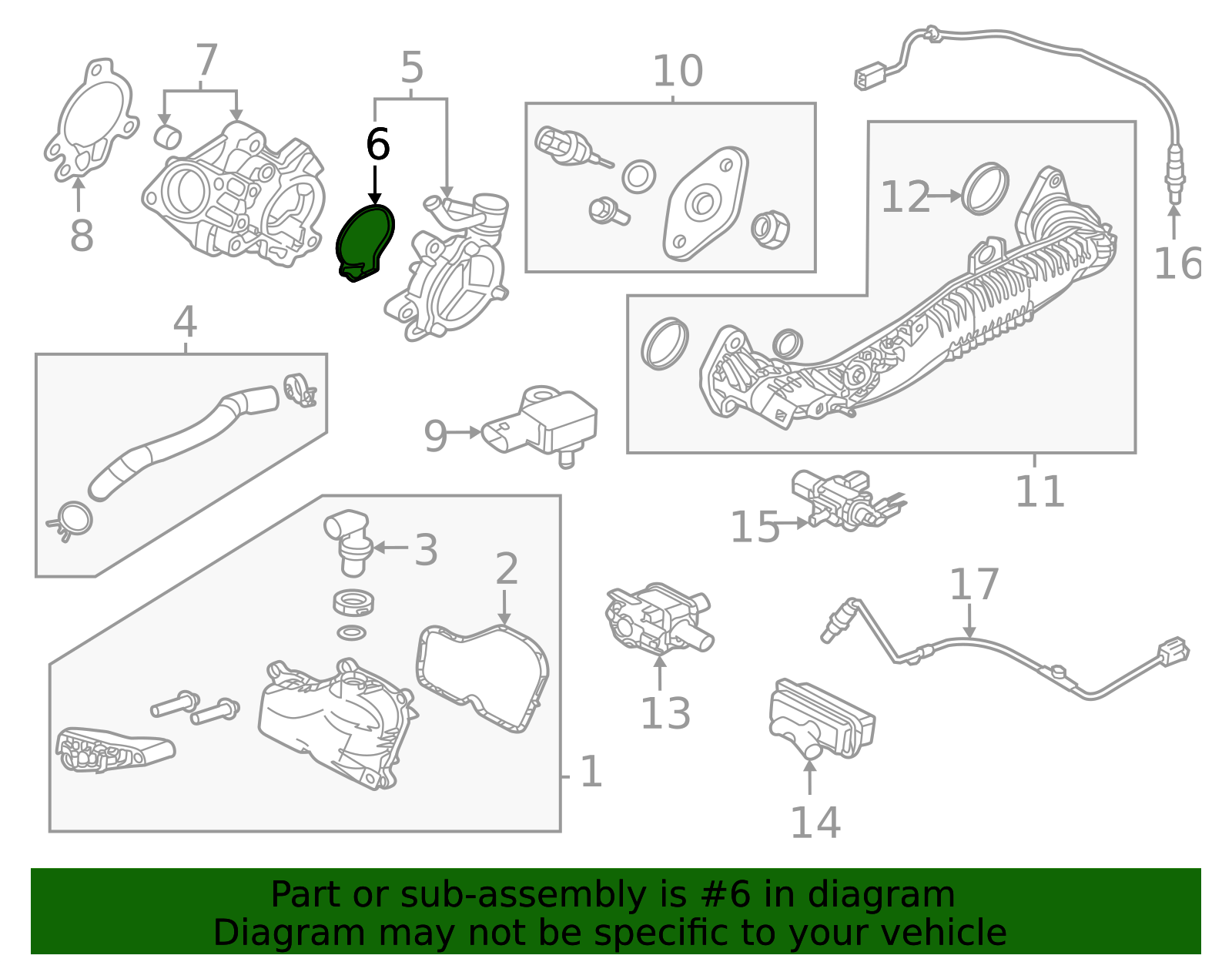 Part 673 2021-2025 Mazda CX-30 Diesel Exhaust Fluid (Def) Pump O-Ring PE01-10 ...