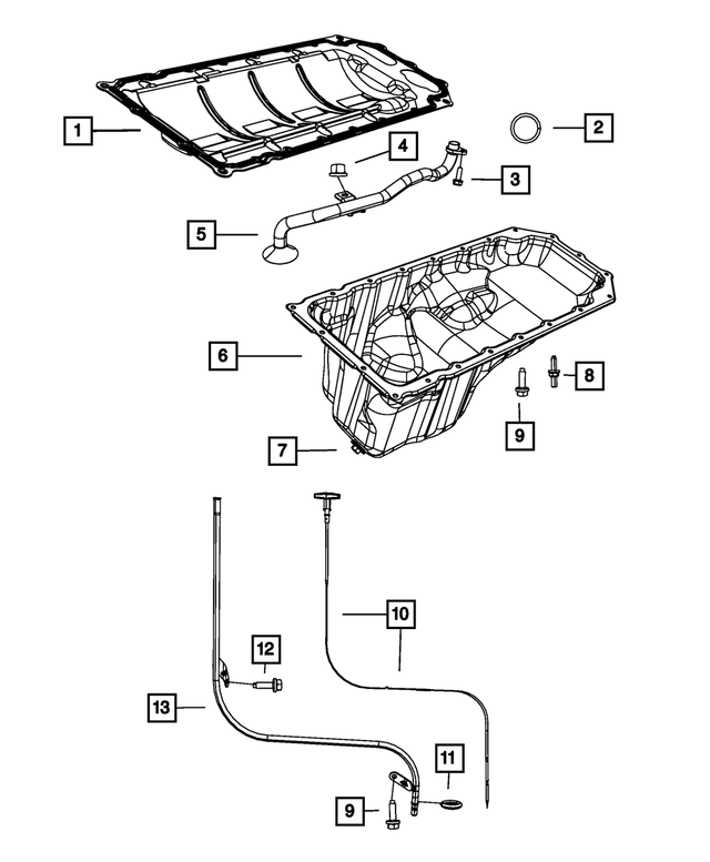 53021322AG - Engine: Engine Oil Indicator Tube for Mopar Image