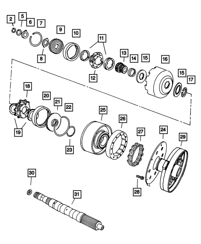 4531288 - Automatic Transmission 4 Speed: Sun Gear Shell for Mopar Image