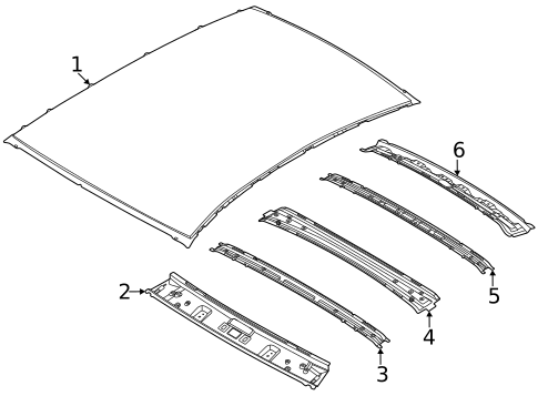 Roof & Components for 2020 Hyundai Sonata #0