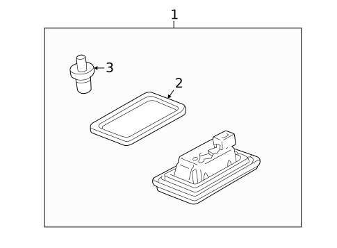 License Lamps for 1999 Mazda 626 #0