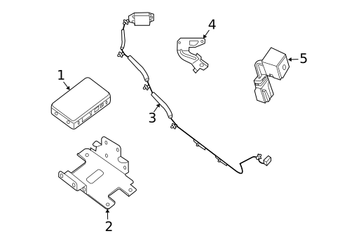 Communication System Components for 2009 Nissan Altima #1