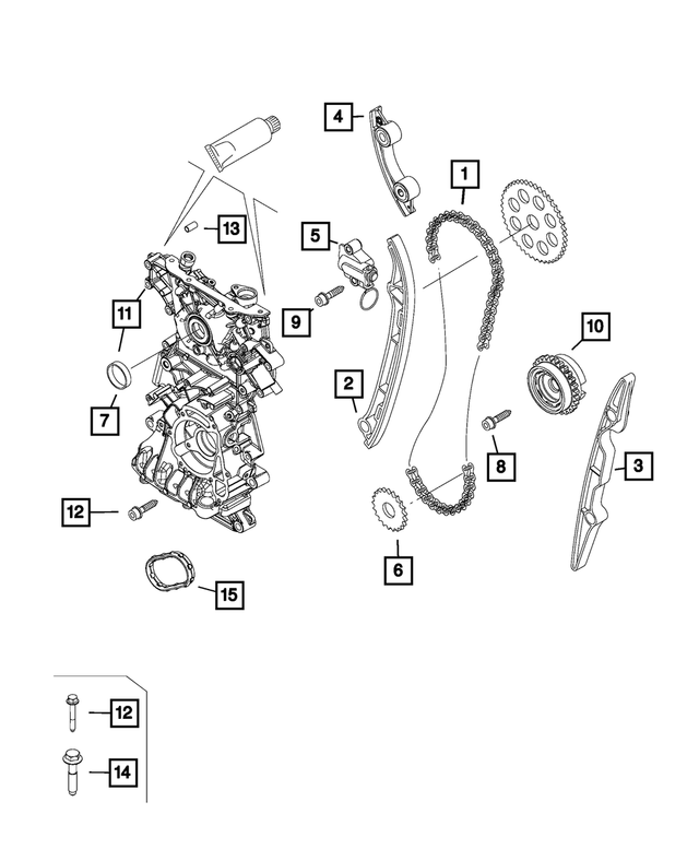 « 68439896AA – 1.3L Turbo; Engine : Distribution Chaine pour Mopar Image »