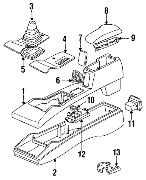 Full Console for 1993 Chevrolet Corsica #0