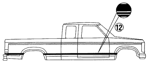 Stripe Tape for 1991 Ford Ranger #6
