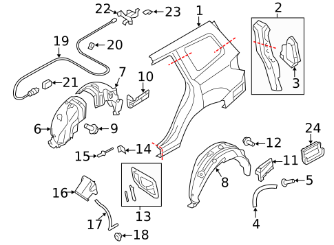 Fuel Door for 2010 Subaru Forester #0