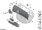 51425A974C7 - Vehicle Trim: Armrest, Rear Left for Mini: Countryman S ALL4, Countryman SE ALL4, JCW Countryman ALL4 Image image