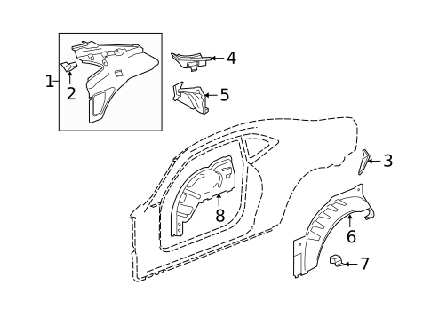 Inner Structure for 2014 Chevrolet Camaro #1