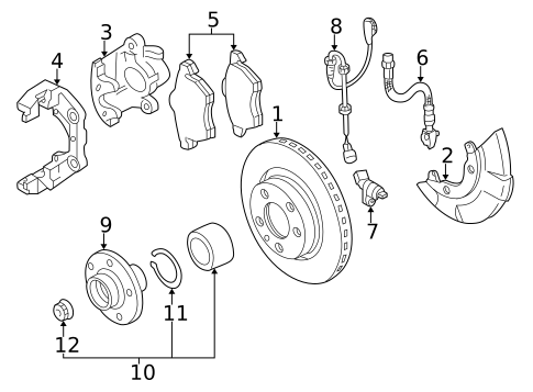 Front Brakes for 2003 Volkswagen Jetta #0