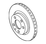 3A0615301A - Brakes: Disc Brake Rotor for Volkswagen Image