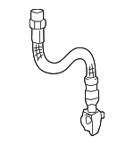 1H0611701B - Brakes: Brake Hose for Volkswagen: Golf, Jetta Image