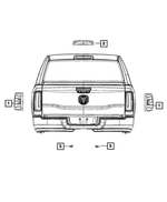 68361720AI - Electrical: Tail Lamp, Right for Mopar Image
