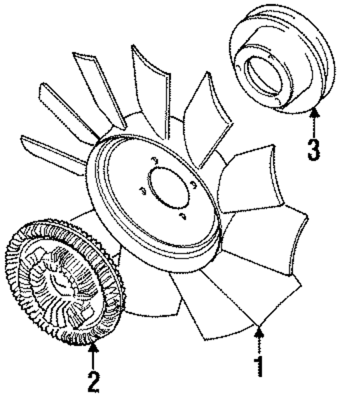 Cooling Fan for 1996 Land Rover Discovery #0
