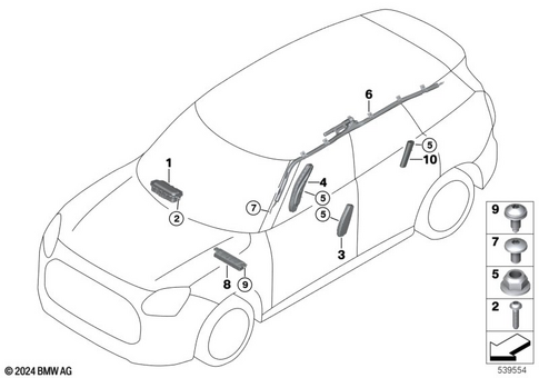 Airbag for 2024 Mini Countryman SE ALL4 #0