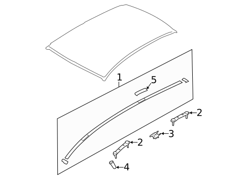 Exterior Trim - Roof for 2008 Subaru Impreza #1
