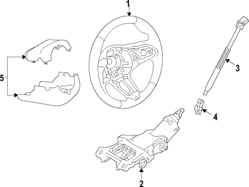 Steering Column for 2020 Jaguar I-Pace #0