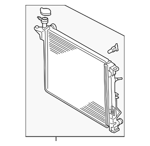 25310C6170 - Cooling System: Radiator for Kia: Sorento Image