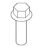 9XG06713X0 - Engine: Air Inlet Duct Bolt for Mazda: Tribute Image