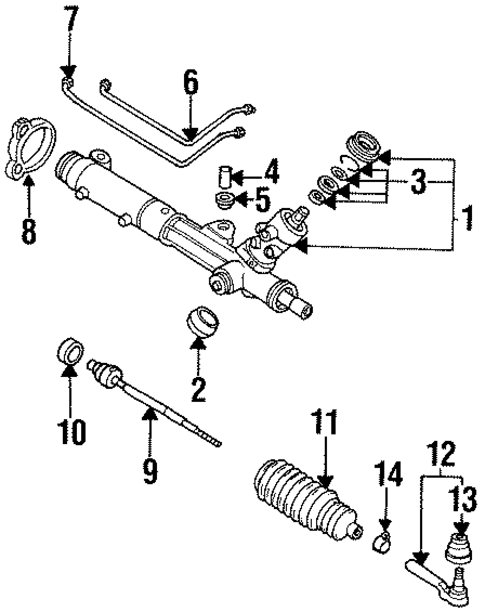Steering Gear & Linkage for 2002 Pontiac Firebird #0