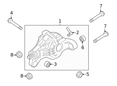 Axle & Differential for 2018 Porsche Cayenne #1