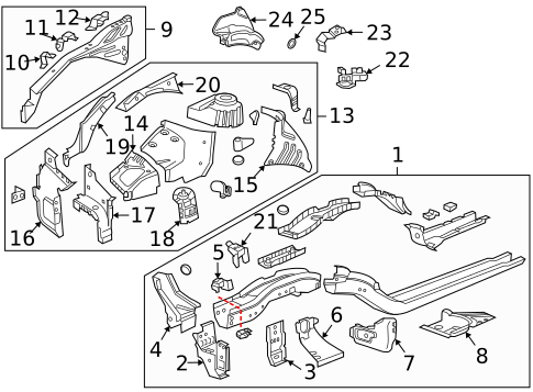 Structural Components & Rails for 2014 Chevrolet Cruze #0